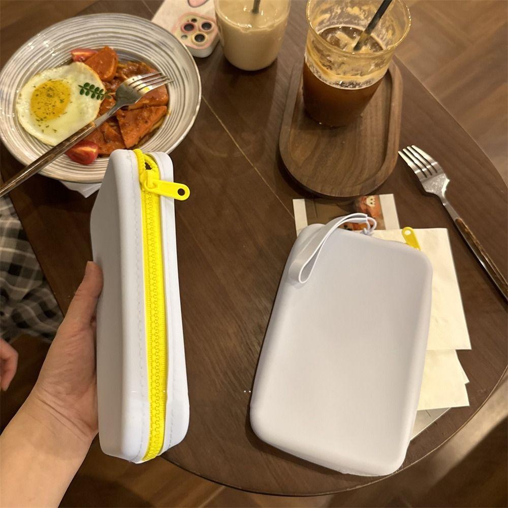 Прямоугольная многофункциональная сумка для хранения Morandi Color Small Item Bag Силиконовая косметичка для женщин