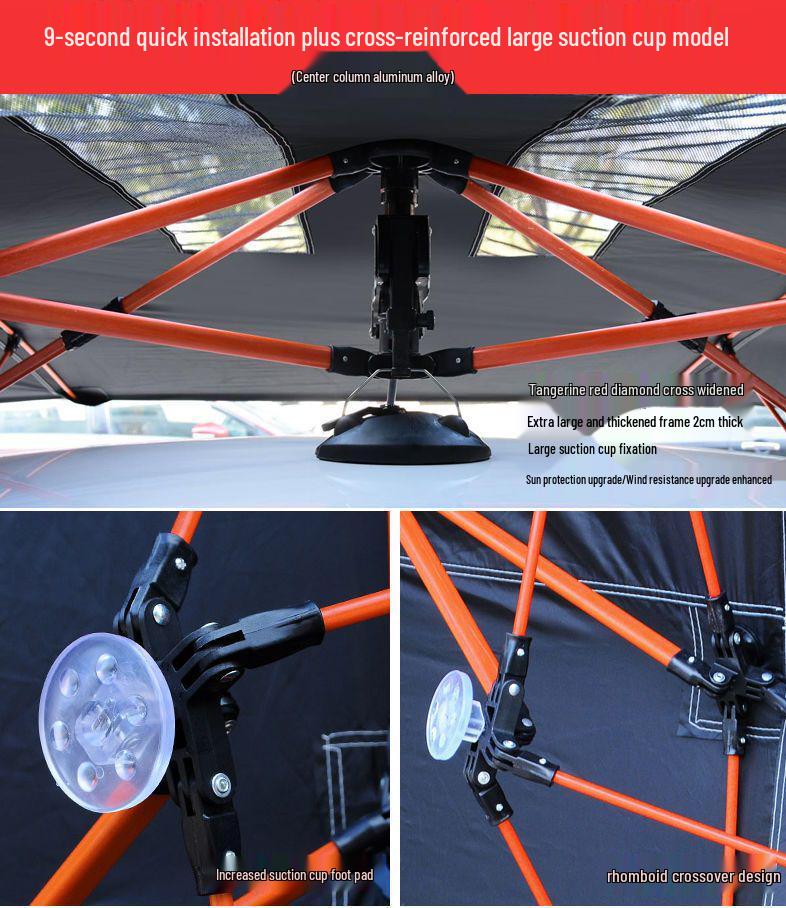 Солнцезащитный козырек для автомобиля: Специальный складной зонт-навес для автошколы