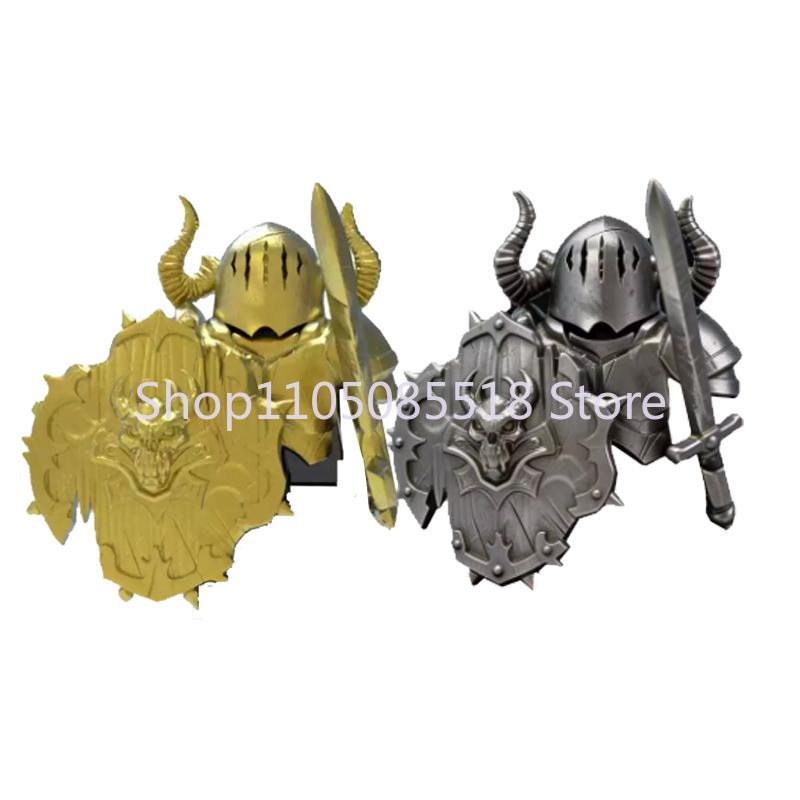 MOC Medieval Military Lion Knight Building Blocks Accessories Castle Soldier Shield Armor Model Toy Gift Mini Brick E023 Weapons