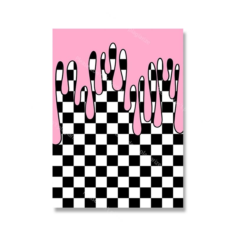 Abstract Pink Feminism Irregular Wall Art Poster Print Line Body Positivity Pictures Canvas Painting Living Bed Room Home Decor