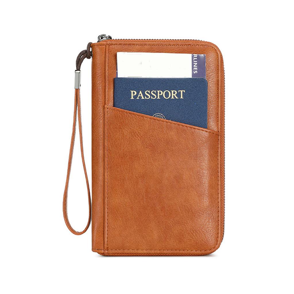Portable Family Passport Holder Portable & Waterproof Travel Passport Holder Bag for Cards Boarding Pass Money
