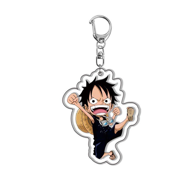 Аниме One Piece Акриловый Брелок-Подвеска Луффи Чоппер Зоро Ророноа Аксессуар для Рюкзака Высокое Качество Красивый Дизайн