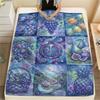 1Pc Dreamy Fruits Print Flannel Blanket, High quality Comfortable for All Seasons, Home Decor, Warmth and Comfort, Perfect for Christmas Gifts 39