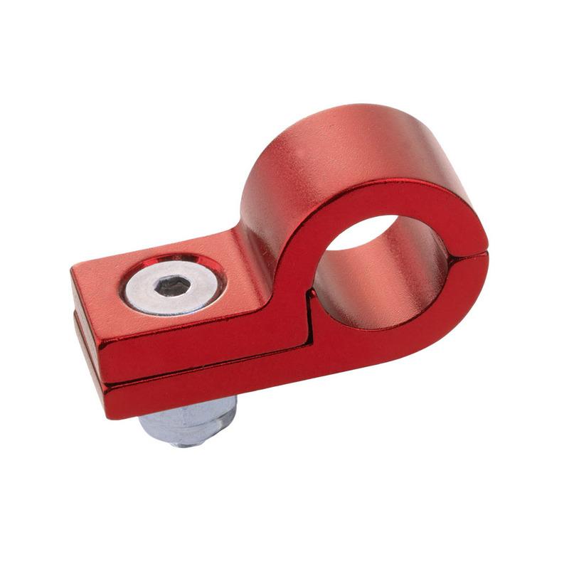 2pcs/pack Billet Aluminum Line P Clamps Clips To Suit: I.D. 7.9MM 5/16'' Tubing Line Autoparts Blue/Red/Black/Silver/Purple