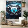 Manchester City Wall Decor Tapestry Art For Pet Memorial Birthdaywedding Party Backdrop Family Gift