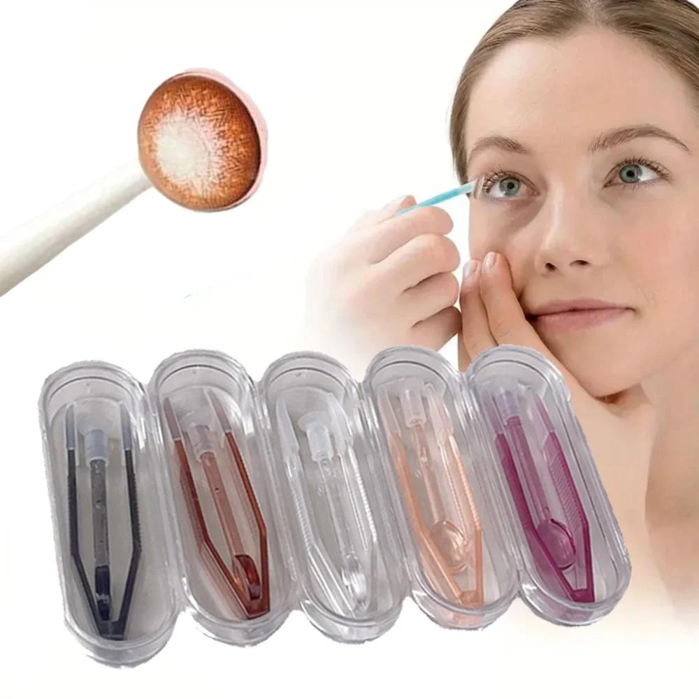 Пинцет для контактных линз Инструменты для надевания Прозрачный Большой Длинный Зажим Стержень Набор Маленький Пинцет для Контактных Линз