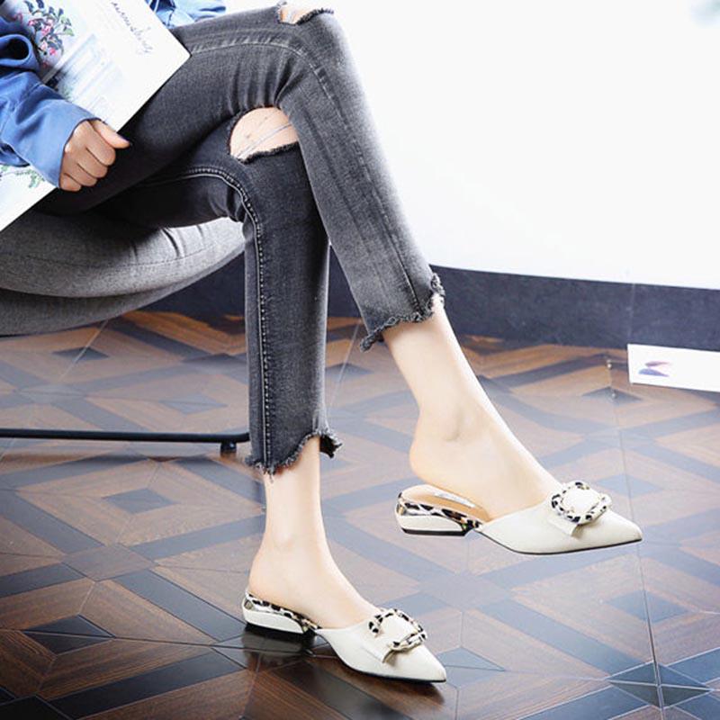 Летние женские универсальные блестящие тапочки 35–39 лет, уличные босоножки на высоком каблуке с бриллиантами, богемные пляжные износостойкие нескользящие офисные женские сандалии с острым носком