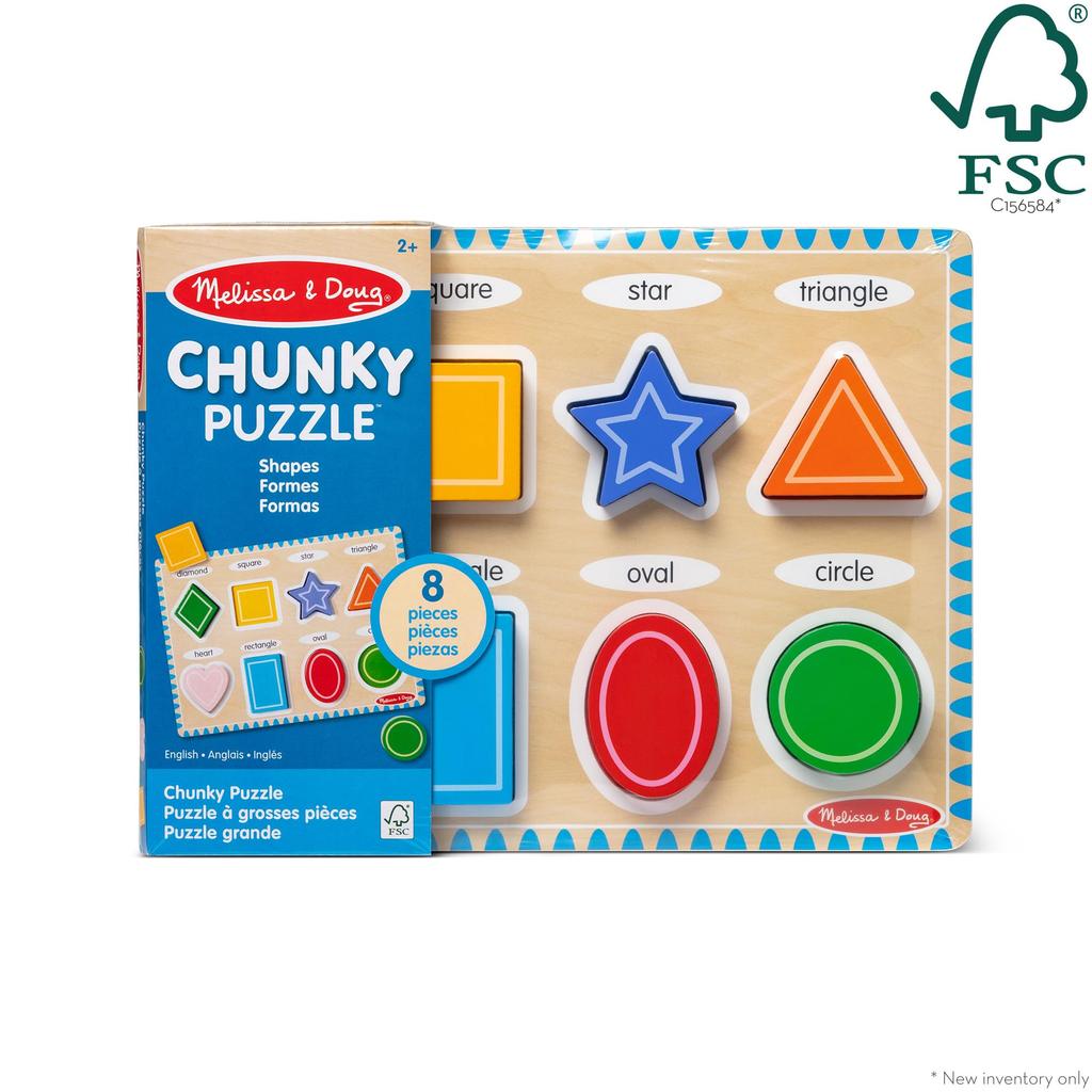 Melissa & Doug Shapes Chunky Puzzle 3730