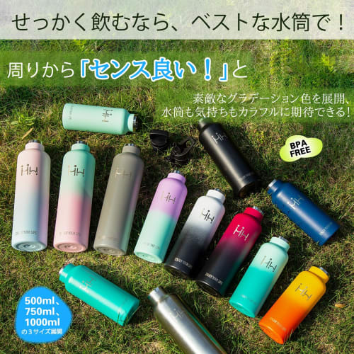 Eliciya 750ml Stainless Steel Water Bottle with Vacuum Insulation, Keeps Drinks Hot or Cold, Carbonated, and Sports Features. Wide Mouth Design for Ea