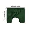 3 Piece Bathroom Mat Memory Foam Ultra Soft and Absorbent Leaf Bath Rugs Thick Washable For Bathroom Toilet Tub Mat Set