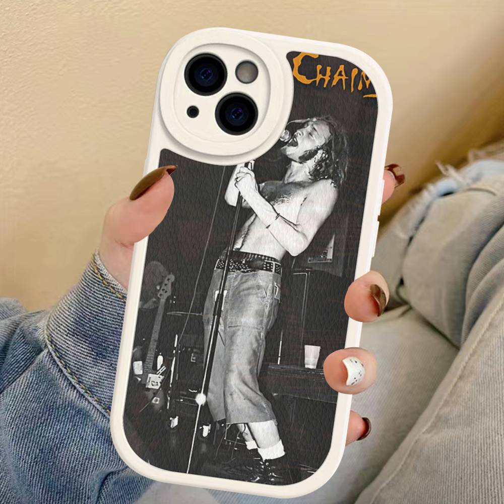 Чехол для телефона Band A-Alice I-In C-Chains для iPhone 16 15 14 13 12 11 Pro Max Plus Ударопрочный кожаный чехол