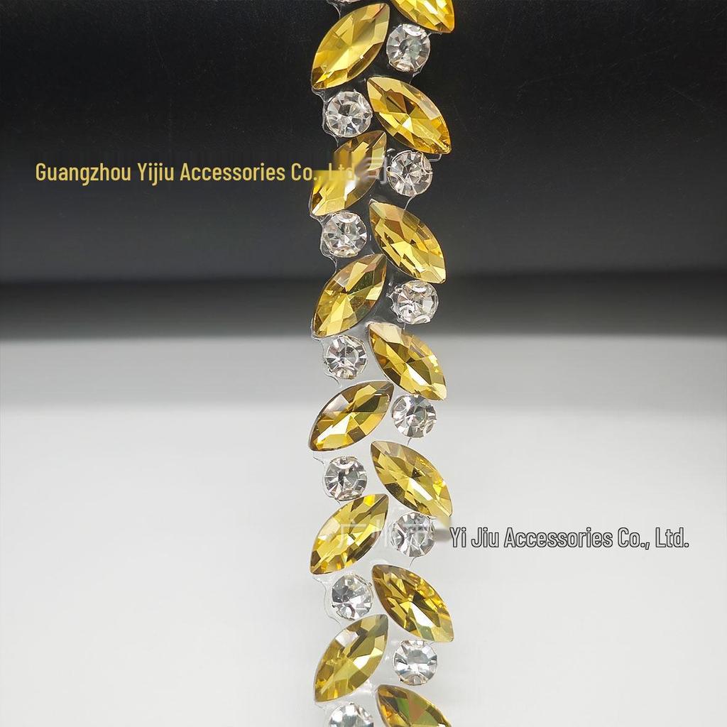 Горячая фиксация Стразы Маркиза Цепочка для DIY Обуви, Сумок, Поясов, Ошейников, Одежды и Ювелирных Аксессуаров