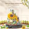 Non-Toxic Insect Immortal Flower Garden Building Blocks Toys With Display Cover Sunflower Mini Bricks Block Toy Kids Children'S Day Gifts