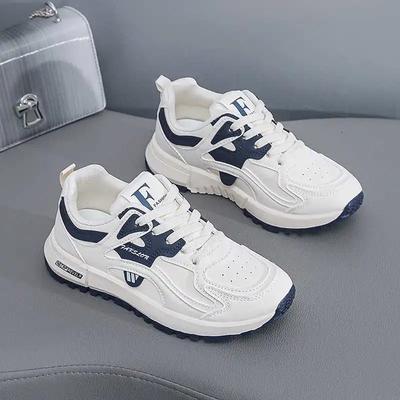 Модные женские брендовые лоферы-кроссовки на платформе, белые женские туфли на плоской подошве, спортивные лоферы 2025, уличный стиль, милые