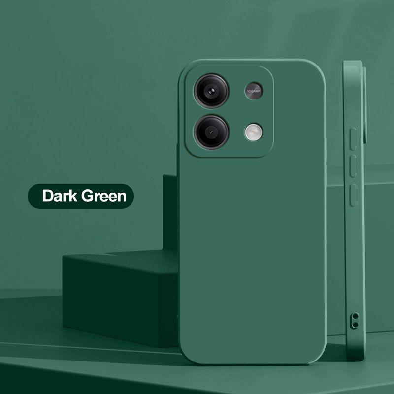 Для квадратных жидких силиконовых чехлов для телефонов Xiaomi Redmi Note 13 14 Pro 5G противоударный задний чехол