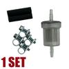 1/2/5 Set Diesel In-Line Oil Fuel Filter & Connction Hose & Clip For Webasto Eberspacher Car Truck Air Diesel Parking Heater