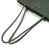 PRADA triangle logo plate Bag Tote Bag Shoulder Bag Nylon khaki