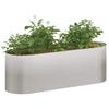 Raised Garden Bed for Outdoor Use Stainless Steel 120 x 40 x 40 cm