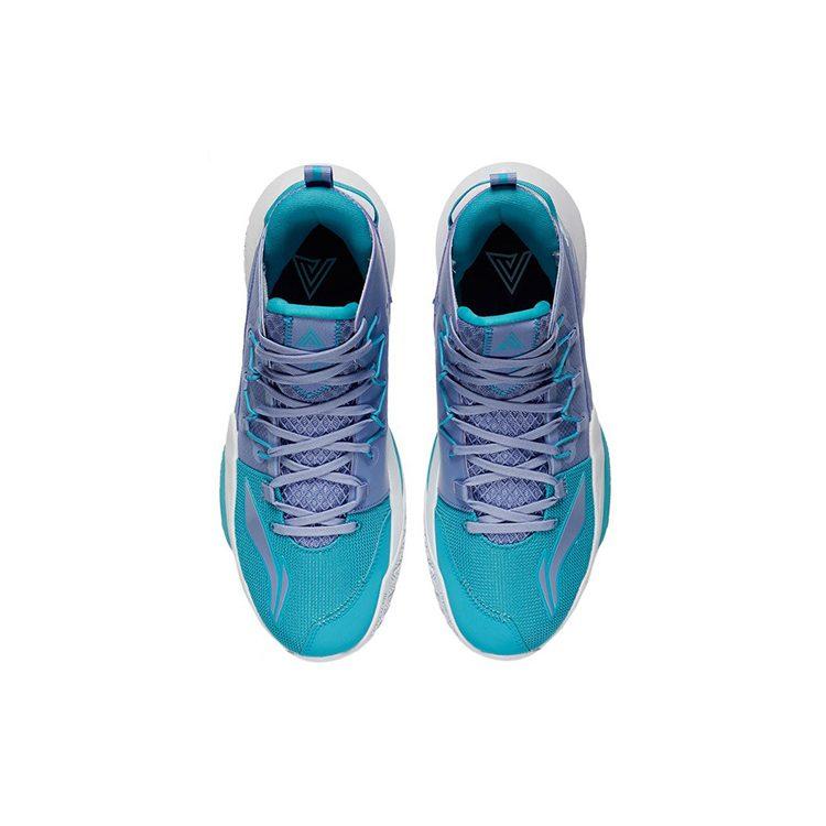 Li Ning Air Strike 8 V2 Амортизация Упругость Амортизация Упругость Средняя высота Производительность Баскетбольные кроссовки Мужские Фиолетовый ABPS001-4