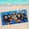 Аниме K-On Микрофибра Печатное Пляжное Полотенце Горный Туризм Йога Пляж Плавание Бег Впитывающее Мягкое Полотенце