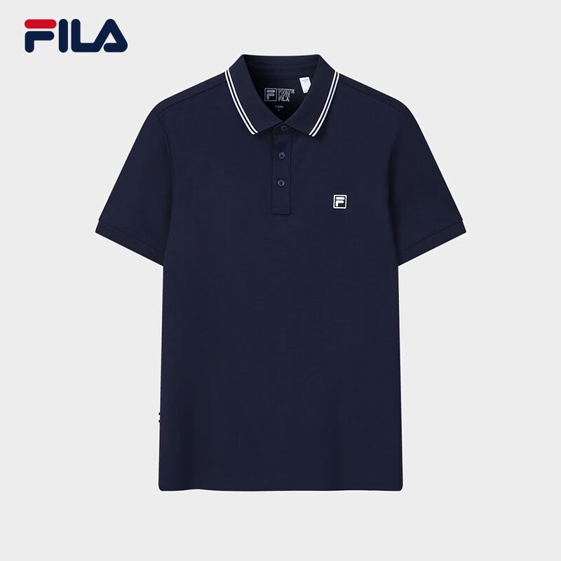 Fila Мужская элитная вязаная футболка-поло с коротким рукавом