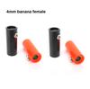 1/4 Pairs Red Black 4mm Banana Female To Female Socket Speaker Jack Plug Copper for Test Lead Probe Meter Instrument Connector