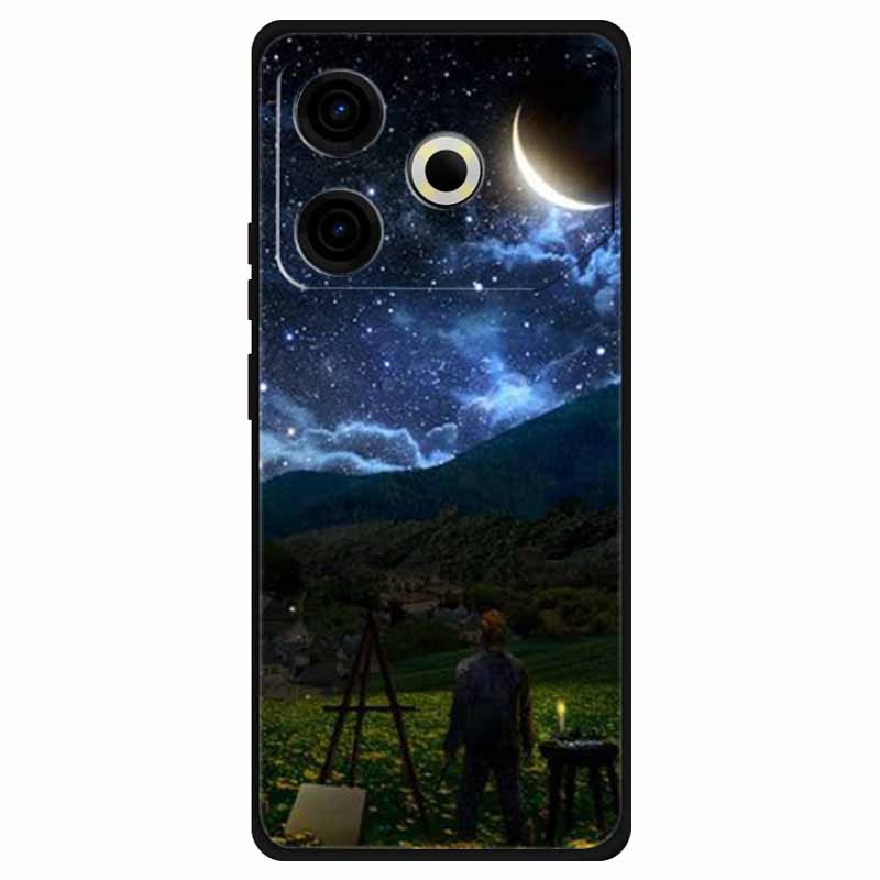 Чехол для Tecno Pova 6 Neo Силиконовый Мягкий Цветок Космос Модный Чехол Для Tecno Phantom X2 Pro Чехлы Пейзажная Краска Чехлы Милые
