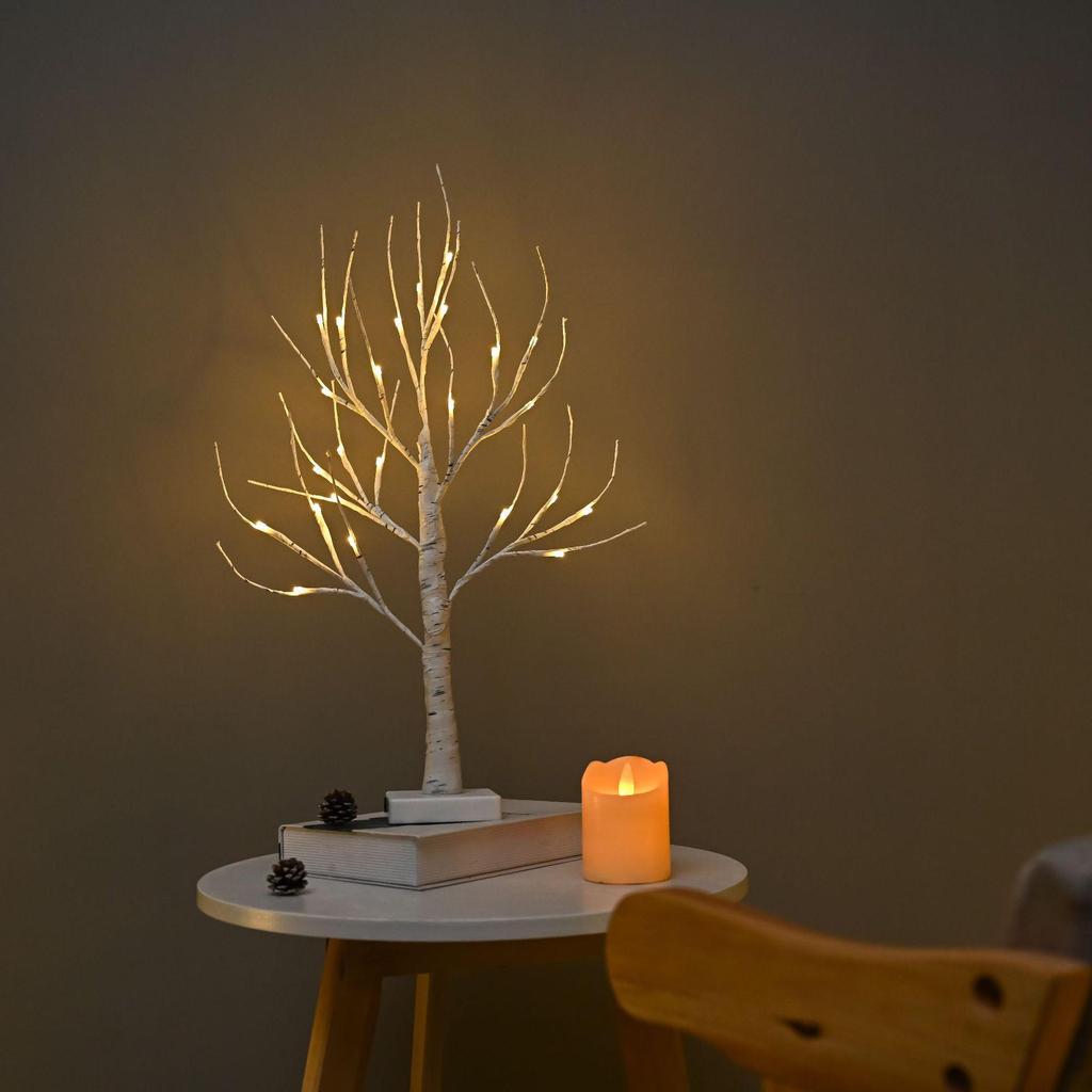Светодиодные теплые декоративные огни для березы на Рождество и Пасху
