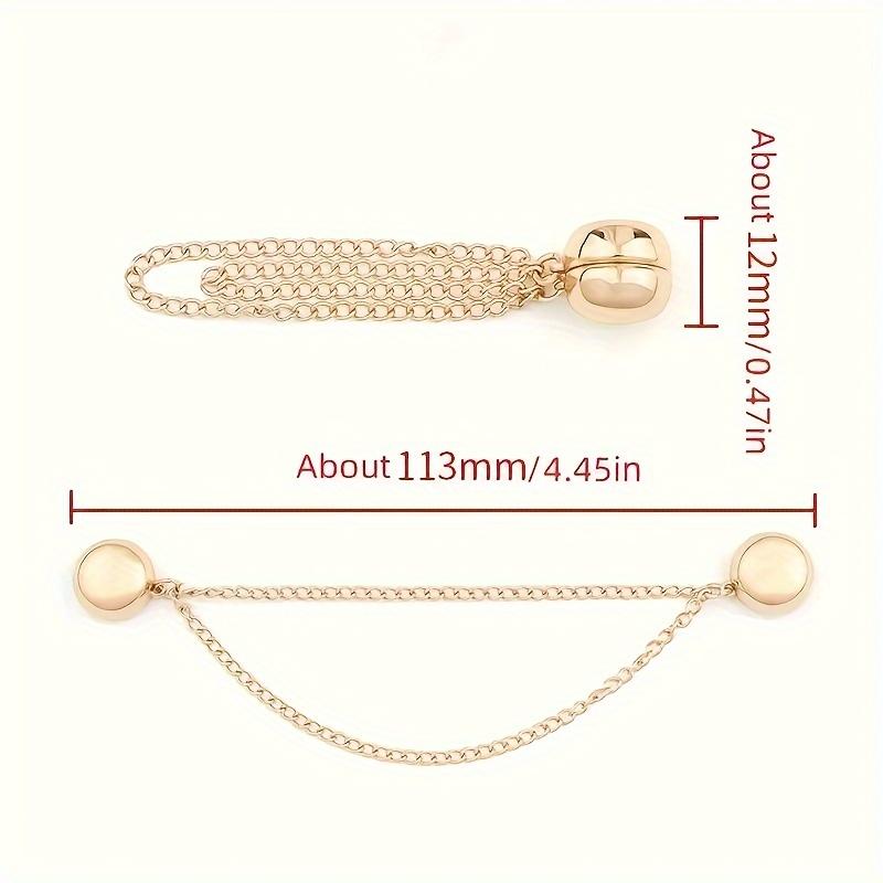 Magnetic Waistband Cincher Adjustable T-Shirt Hem Clip Perfect Fit Metal Snap Button White/Gold/Black Available