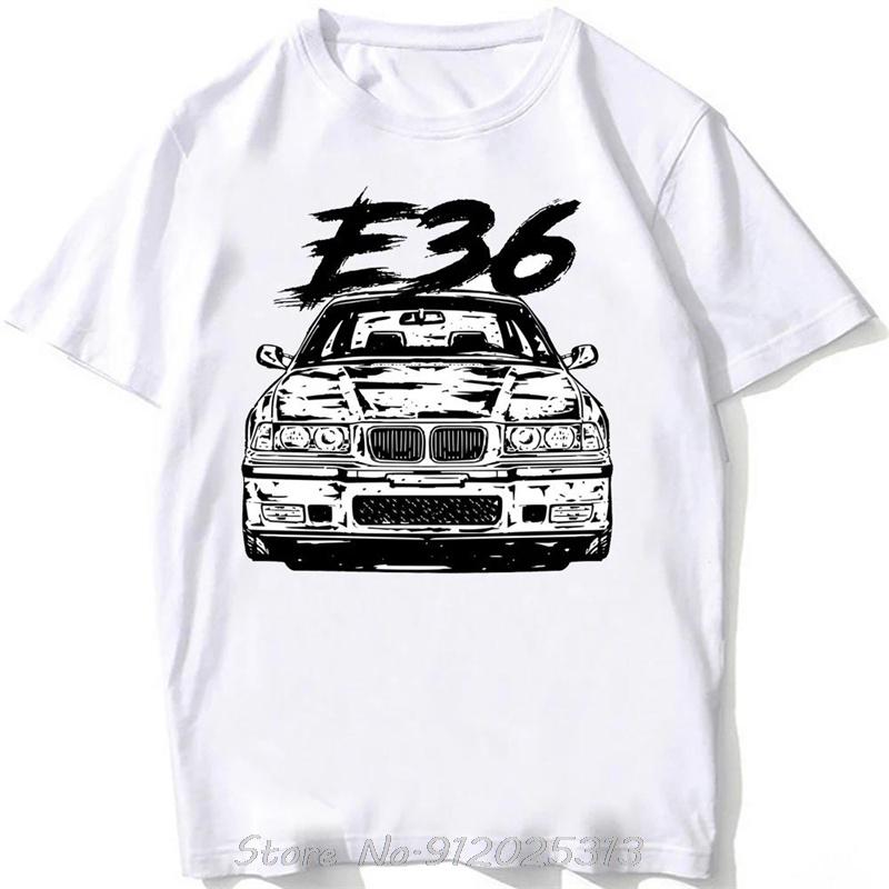 Oversized tshirt Retro Germany EUDM - E34 M5 Tshirts Old Legend E30 M3 Classic Car T-Shirt Boy Casual Tops White Graphic tshirt
