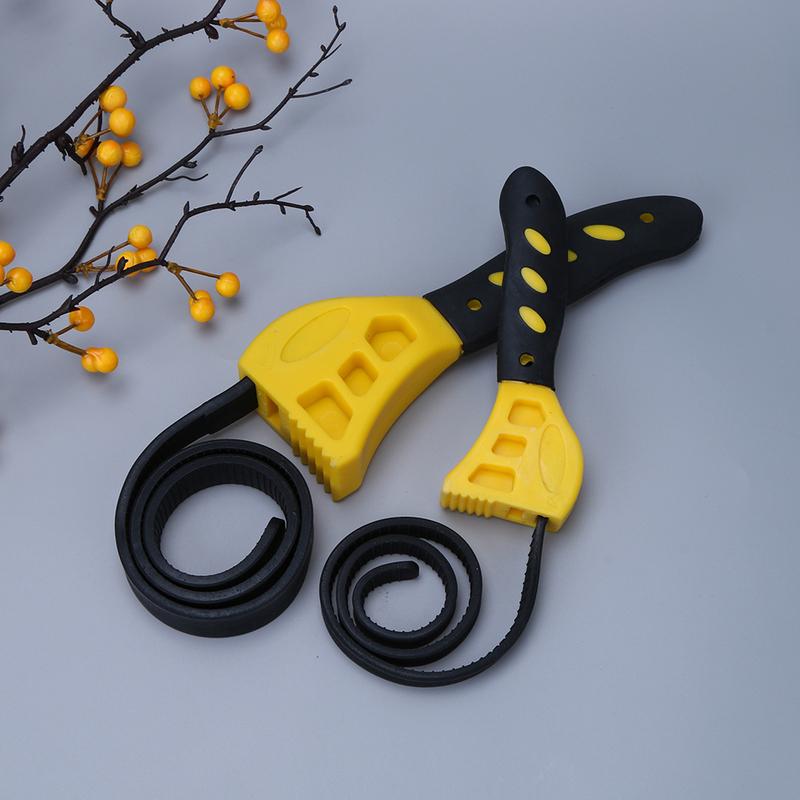 6/8 Inch Strap Spanner Puller Multifunctional Belt Wrench Tools Belt Wrench Oil Filter Puller for Water Filter Plumbing Sink