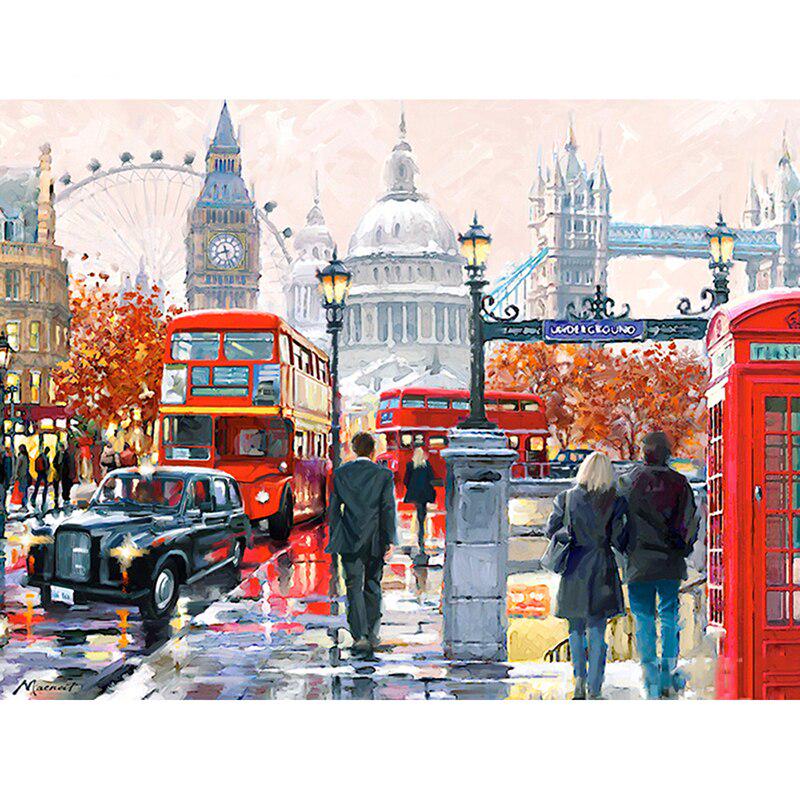 5D DIY Diamond Painting Iron Tower Embroidery Patterns Cross Stitch Needlework Diamond Art Home Decoration