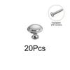 20Pcs/Pack Door Knobs With Screws Cupboard DIY Cabinet Handles Hardware Kitchen Drawer Stainless Steel