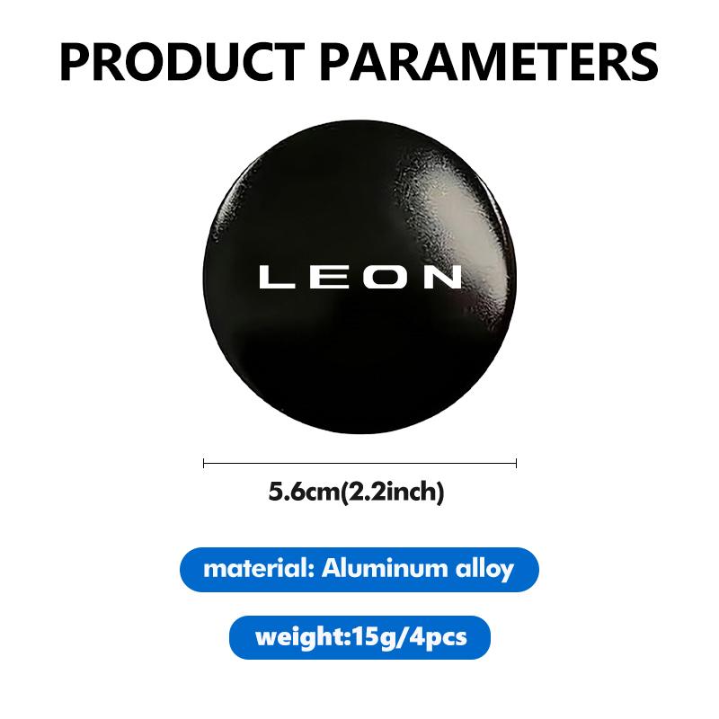 4pcs Car Emblem Wheel Center Hub Caps Badge Wheel Decal Sticker For Seat FR Cupra Altea Arona Exeo Leon Ibiza Toledo Mk3 Mk2