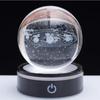 3D Solar System Crystal Ball Night Light with LED Colorful Lighting Touch Base Galaxy Planets Glass Ball Lamp Astronomy