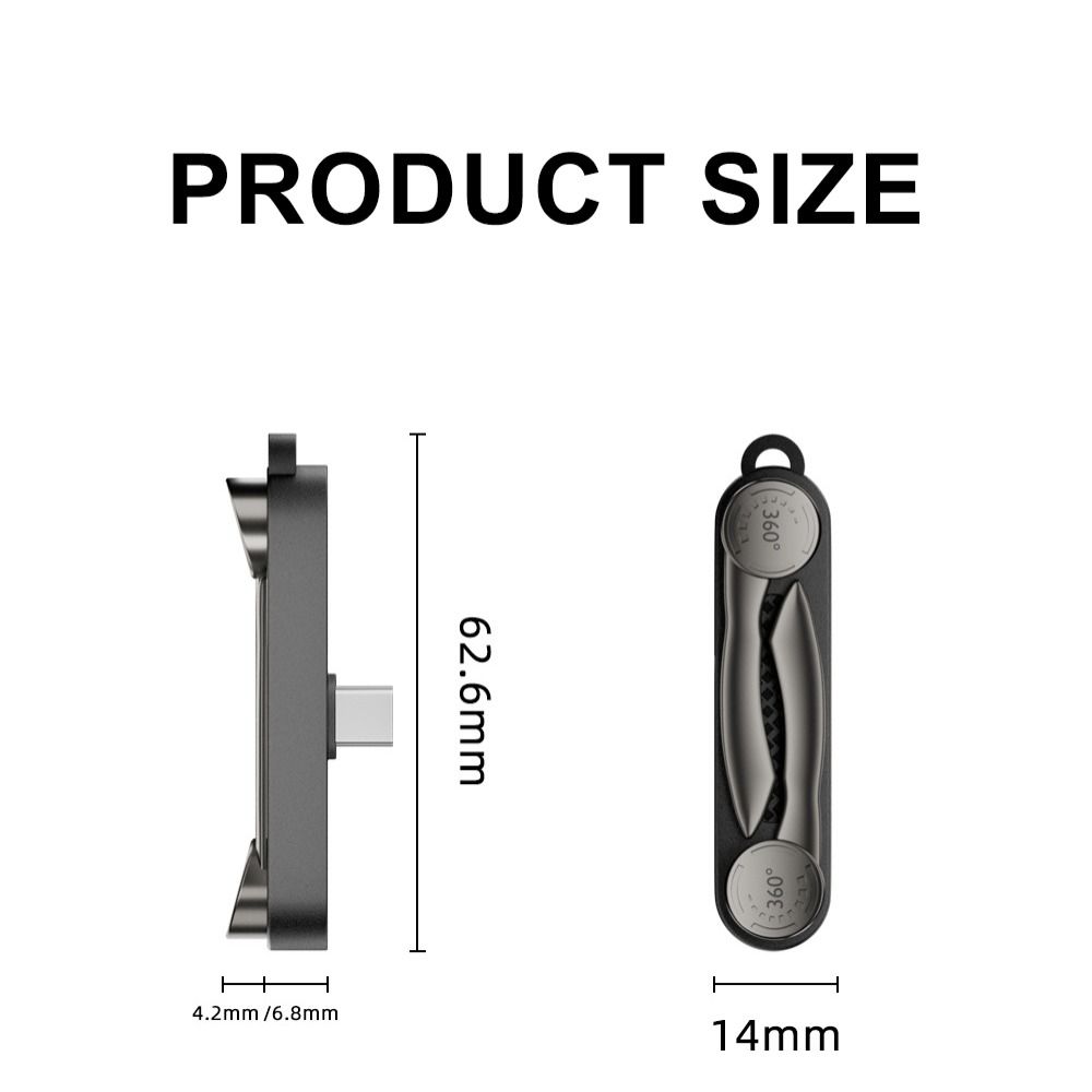 240W USB C Charging Adapter 40Gbps Type C Converter Foldable Phone Stand  Screen Casting