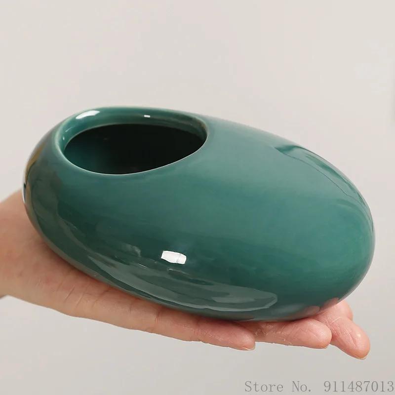 1pc Nordic Style Fashion Creative Portable Ashtray Ceramic Gifts Home Living Room Bedroom Office Decoration Anti Fly Ash Ashtray