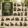 Creative Gift for Friends Otters Advent Calendars 2026, 24 Days 2D Flat Acrylic Ornaments Christmas Winter Holiday Collectibles Countdown Calendar,