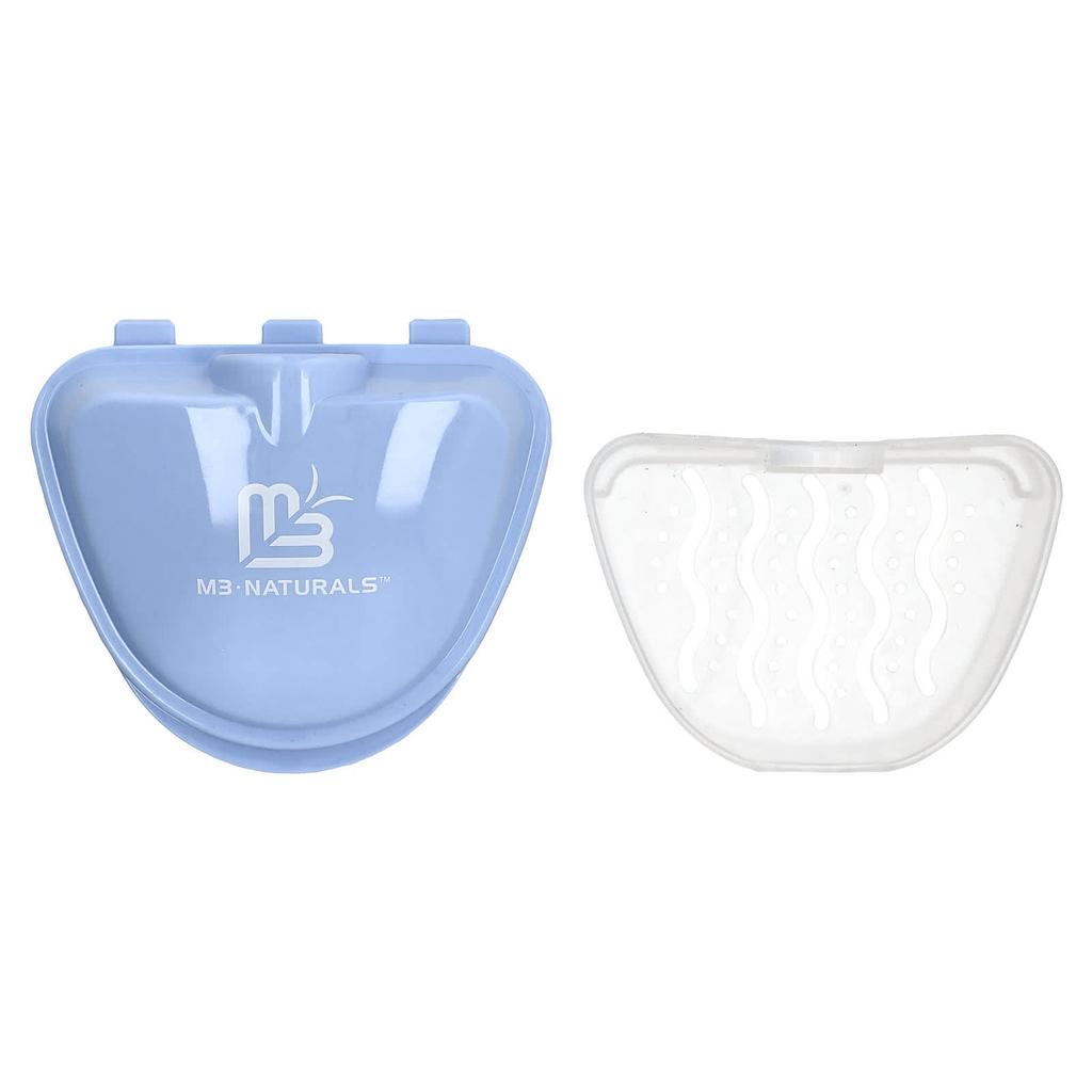 M3 Naturals, denture bath case, spill-proof strainer, 1 set