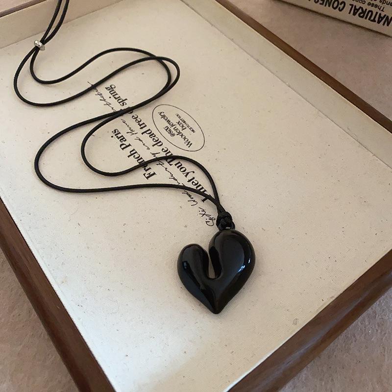 Минималистичное регулируемое акриловое геометрическое ожерелье - Универсальная модная цепочка для свитера