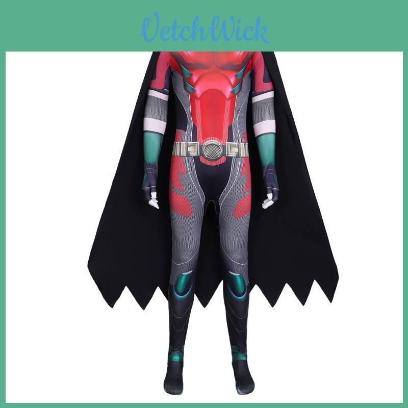 Косплей костюм Робина из DC Titans из полиэстера для аниме ролевых игр