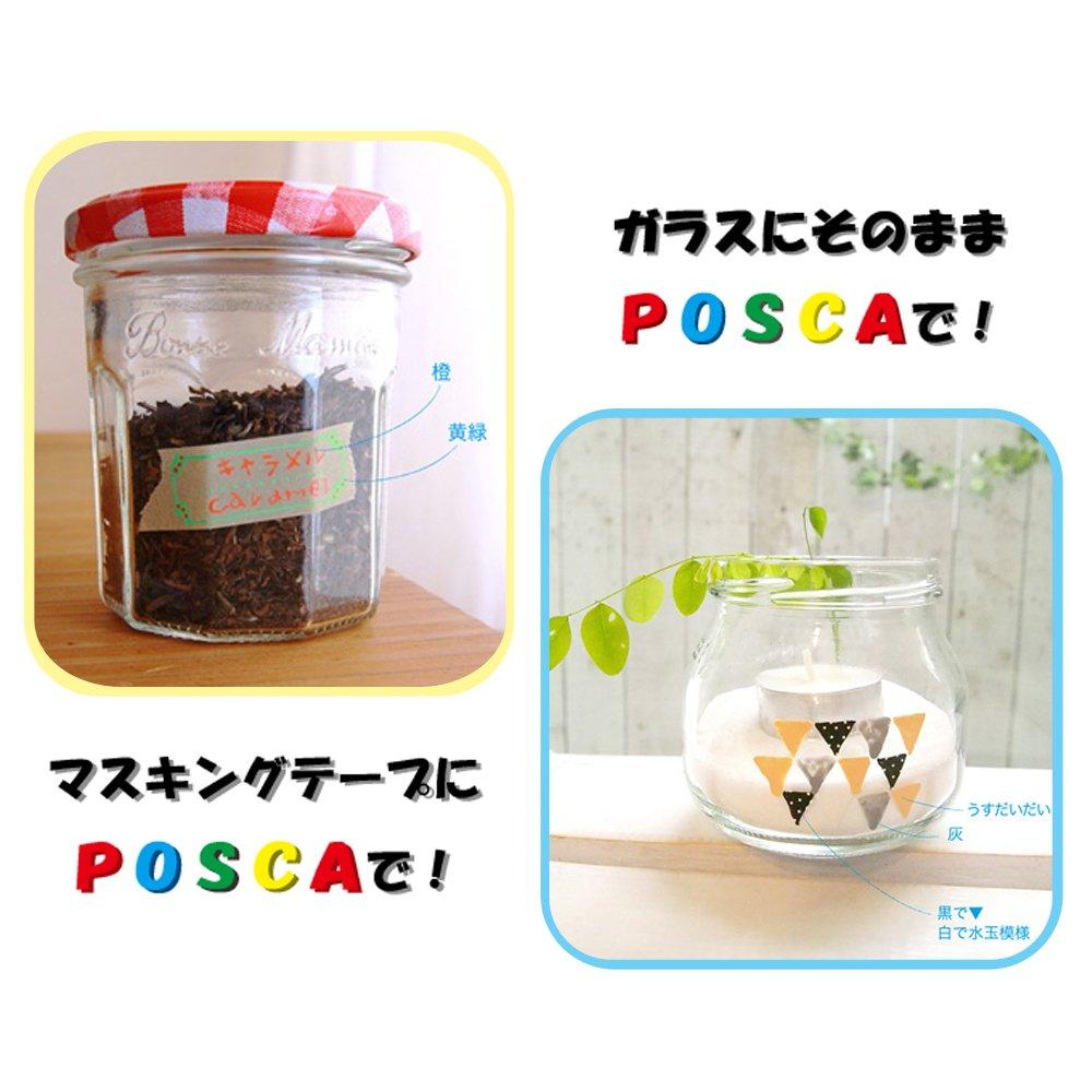 Mitsubishi Pencil Uni Posca Маркер Fine Round 7 шт PC3M7C На водной основе, Наконечник, Цвет,