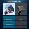 Автомобильный Bluetooth FM-трансмиттер Bluetooth 5.3 FM-трансмиттер 3 порта зарядки для автомобиля FM/AUX Автомобильное быстрое зарядное устройство Электронные аксессуары