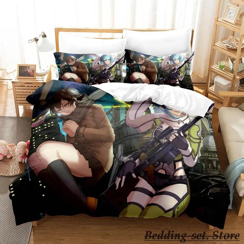 Sword Art Online II Постельное белье Single Twin Full Queen King Size Bed Set Adult Kid Bedroom Duvetcover Sets Anime Bed