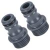 2Pcs G1 2 Male Thread Quick Connector Nipple Garden Hose Tap Nipple Adapter Irrigation Tool