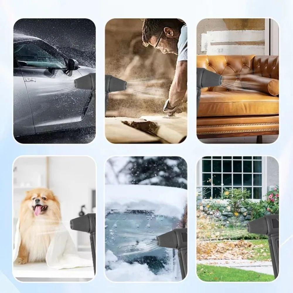 Мини турбовентилятор 130000 об/мин Беспроводной ручной Мощный вентилятор Портативный электрический воздуходув Автомобиль