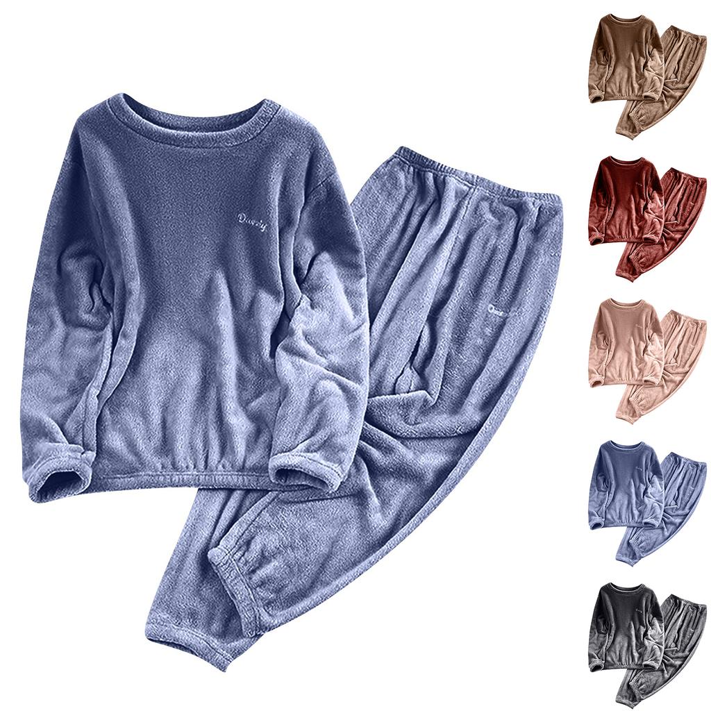 Children's Boys And Girls Home Wear And Pajamas Long-sleeved Tops And Trousers Sets