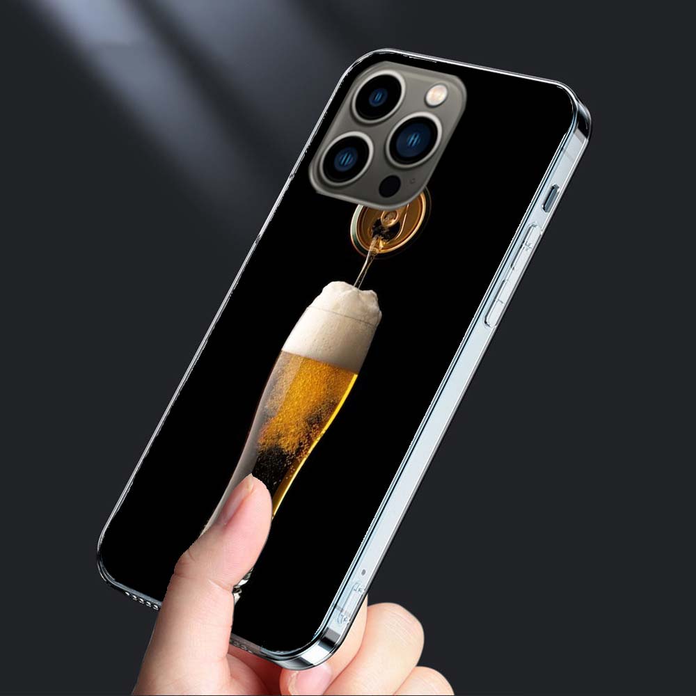 Свежее холодное пиво Чехол для телефона Для Iphone 16E 15 Pro 14 Plus 17E 16 17 Pro Max Air 11 12 13 Mini Ударопрочный Capa Милый Чехол TPU