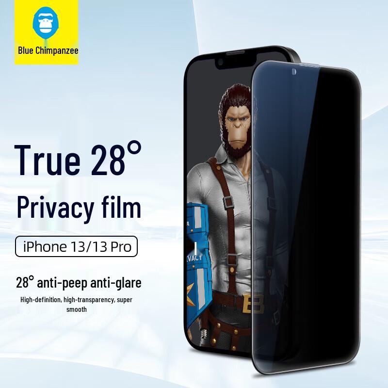 Blue Gorilla Anti-Spy Tempered Glass Screen Protector for iPhone