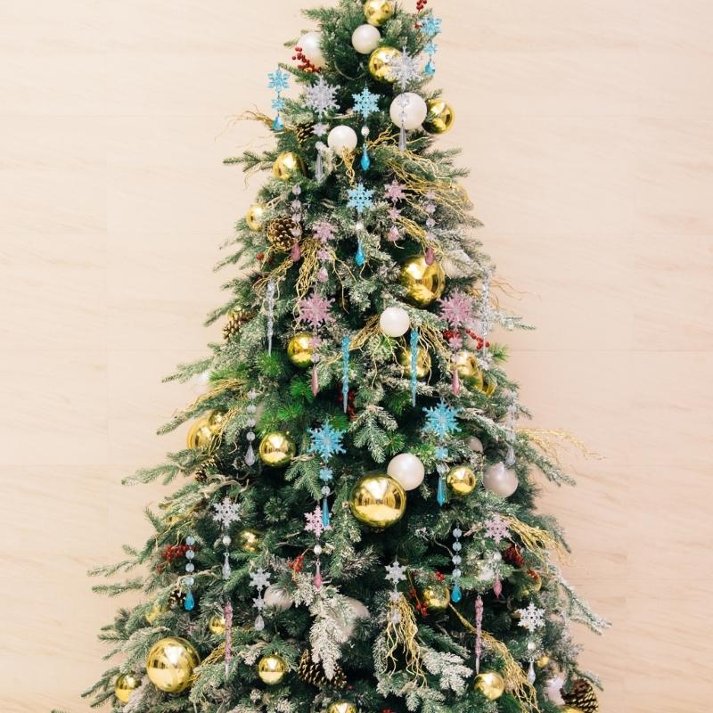 18-piece Shatterproof Acrylic Christmas Tree Ornament Transparent Hanging Decorations For Holiday Festival Decoration